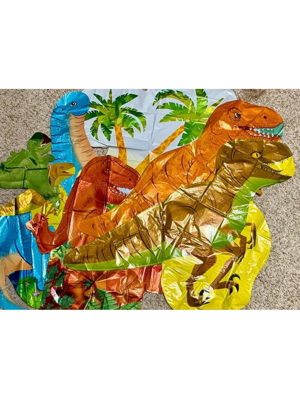 Dinosaur Foil Helium Jumbo Balloon Dinosaur Lot of 28 balloons (4 sets of 7)